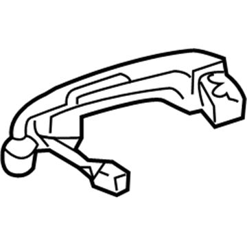 Toyota Exterior Door Handle - 69211-06090-B0