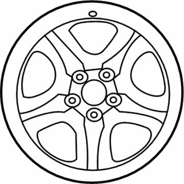Toyota 42611-0R090 Wheel, Steel