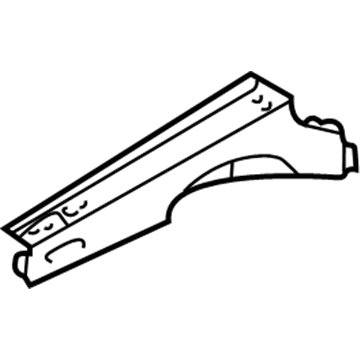 53732-52010 Toyota Upper Rail, Driver Side Illustration 1 of 1