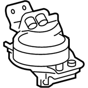 12371-0S030 Toyota Transmission Mount Illustration 1 of 1