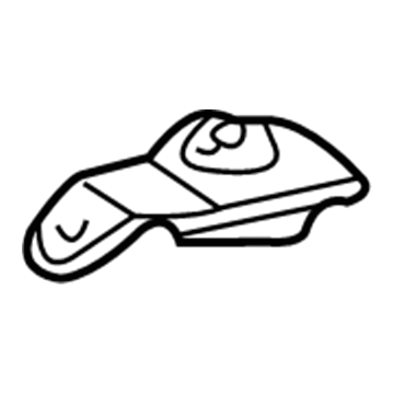 52203-0E010 Toyota Suspension Crossmember Stopper, Lower Passenger Side Illustration 1 of 1