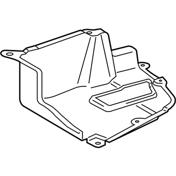 Toyota 58724-0E030 Underbody Shield, Rear Driver Side 58724-0E030 Toyota Underbody Shield, Rear Driver Side Illustration 1 of 1