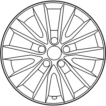 Toyota 4261A-06030 Wheel, Alloy