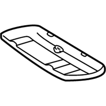 81260-12130 Toyota Map Lamp Lens, Passenger Side Illustration 1 of 1