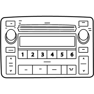 Toyota 86120-02440 AM/FM CD