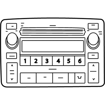 Toyota 86120-02450 AM/FM CD