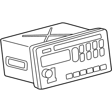 86120-02430 Toyota AM/FM Cd Illustration 1 of 1