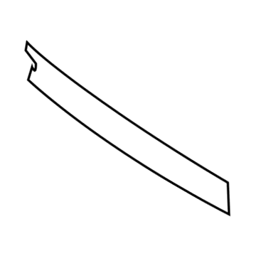 75975-06050 Toyota Black Out Tape, Passenger Side Illustration 1 of 1
