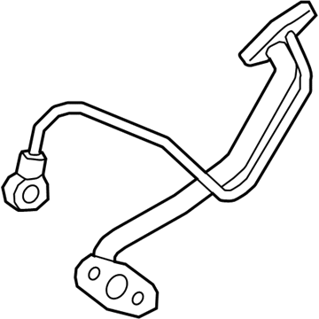 15408-70020 Toyota Pipe Sub-Assembly, Turbo Oil Inlet, Driver Side Illustration 1 of 1