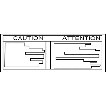 Scion 42668-02030 Caution Label