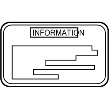 Scion 11294-0V010 Info Label