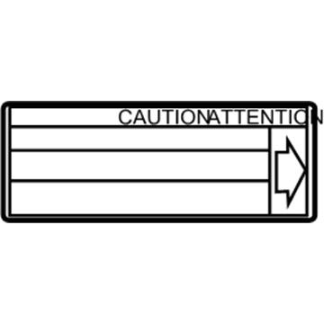 Scion 16448-22010 Caution Label