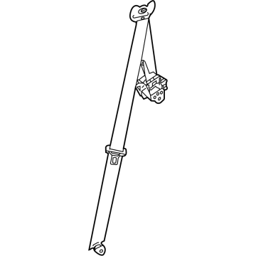 Toyota 73360-0E180-A0 Belt & Retractor