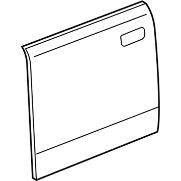 67111-52040 Toyota Outer Panel, Passenger Side Illustration 1 of 1