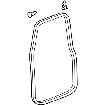 67861-52041 Toyota Door Weatherstrip, Passenger Side Illustration 1 of 1