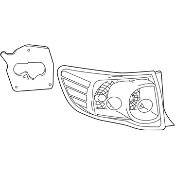 81551-12A50 Toyota Combination Lamp Assy, Passenger Side Illustration 1 of 1