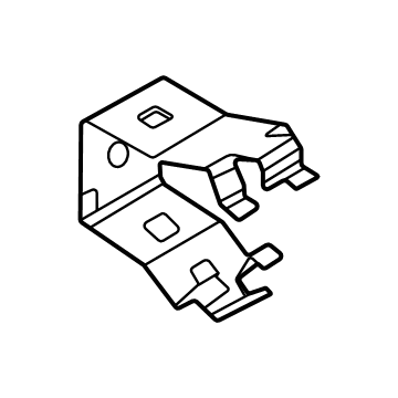 90118-WB077 Toyota High Mount Lamp Clip, Rear Center Passenger Side Illustration 1 of 1