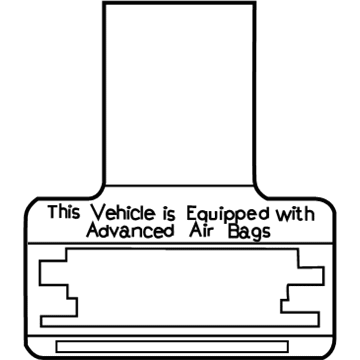 Toyota 74599-48020 Air Bag Label