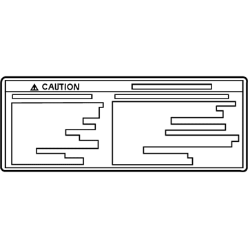 Toyota 42668-28090 Spare Tire Label