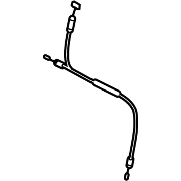 72620-48020 Toyota Cable, Rear Driver Side Illustration 1 of 1
