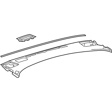 Toyota 55300-47311-C0 Upper Panel, Black 55300-47311-C0 Toyota Upper Panel, Black Illustration 1 of 1