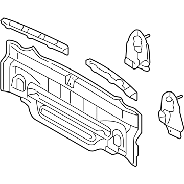 58307-06100 Toyota Rear Body Panel Illustration 1 of 1