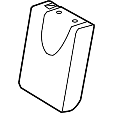 71652-06060 Toyota Seat Back Pad, Driver Side Illustration 1 of 1