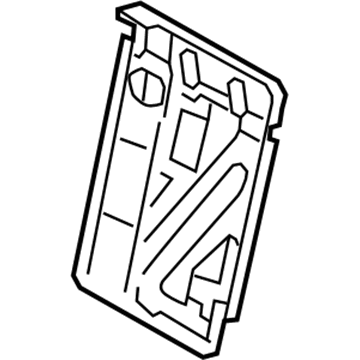 71018-06050 Toyota Seat Back Frame, Driver Side Illustration 1 of 1