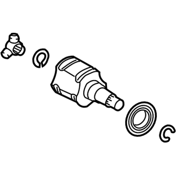 42360-21010 Toyota Joint Assembly, Rear Drive Shaft Inboard, Passenger Side Illustration 1 of 1