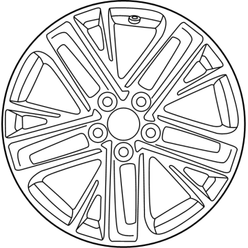 Toyota 42611-AQ020 Wheel, Alloy