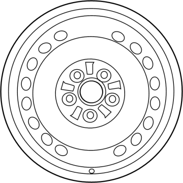 Toyota 42611-06C40 Wheel, Spare