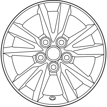 Toyota 42611-AQ010 Wheel, Alloy