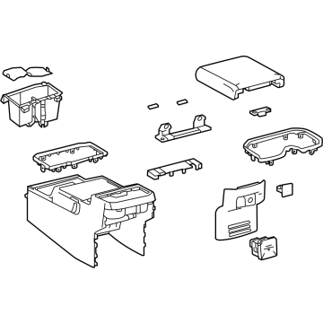 Toyota 58910-AK080-C1 Rear Console