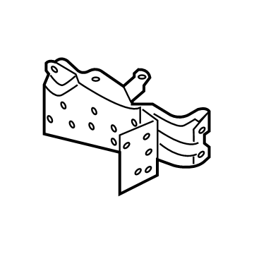 53813-WB002 Toyota Fender Front Bracket, Passenger Side Illustration 1 of 1