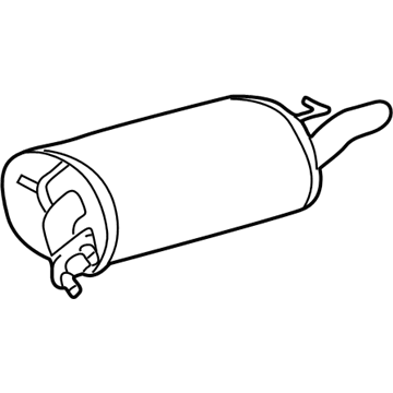 Toyota 17430-0A082 Muffler With Tail Pipe