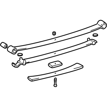 Toyota 48210-35771 Leaf Spring