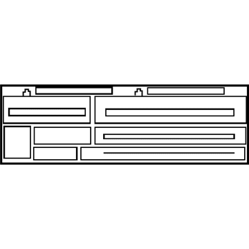Toyota 74528-60012 Caution Label