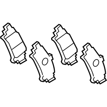 Toyota Prius V Brake Pads - 04466-47051