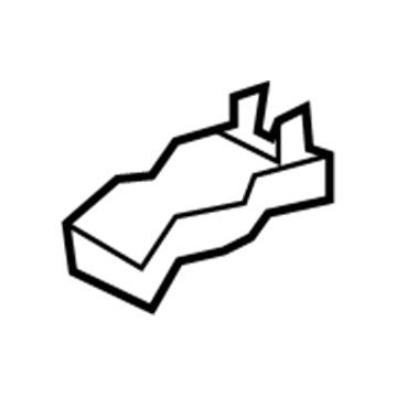 72124-0E060-C0 Toyota Track End Cover, Outer Front Driver Side Illustration 1 of 1
