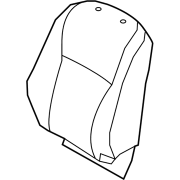 71074-0E160-B1 Toyota Seat Back Cover, Driver Side Illustration 1 of 1