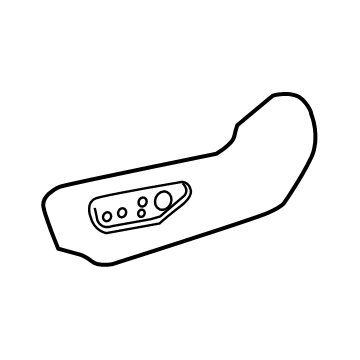71812-0R140-C0 Toyota Cushion Shield, Black, Driver Side Illustration 1 of 1