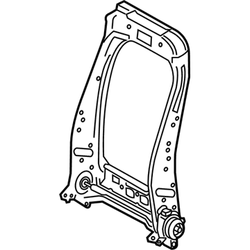 71640-0R220 Toyota Seat Back Frame, Driver Side Illustration 1 of 1