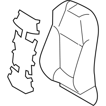 Toyota 71074-0R330-A1 Seat Back Cover