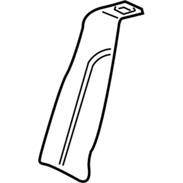 71665-06051 Toyota Bolster Pad, Passenger Side Illustration 1 of 1