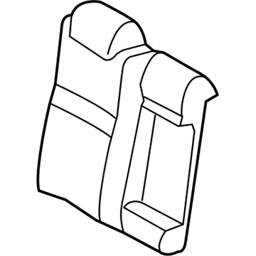71077-06C41-A7 Toyota Seat Back Cover, Passenger Side Illustration 1 of 1