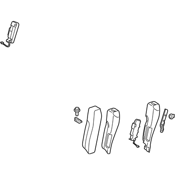 71550-06571-C1 Toyota Seat Back End, Rear Driver Side Illustration 1 of 1