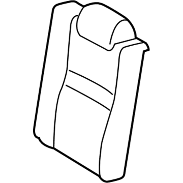 71078-06601-A7 Toyota Seat Back Cover, Driver Side Illustration 1 of 1
