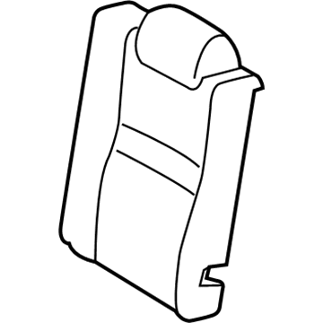 71652-06150 Toyota Seat Back Pad, Driver Side Illustration 1 of 1