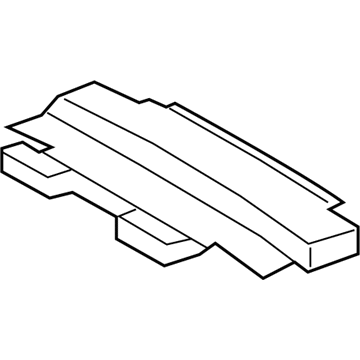 63341-12381 Toyota Headliner Silencer, Center Illustration 1 of 1