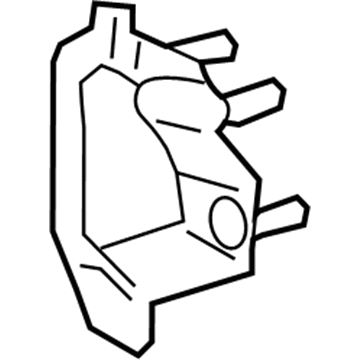58324-48050 Toyota Rear Body Panel Reinforcement, Driver Side Illustration 1 of 1
